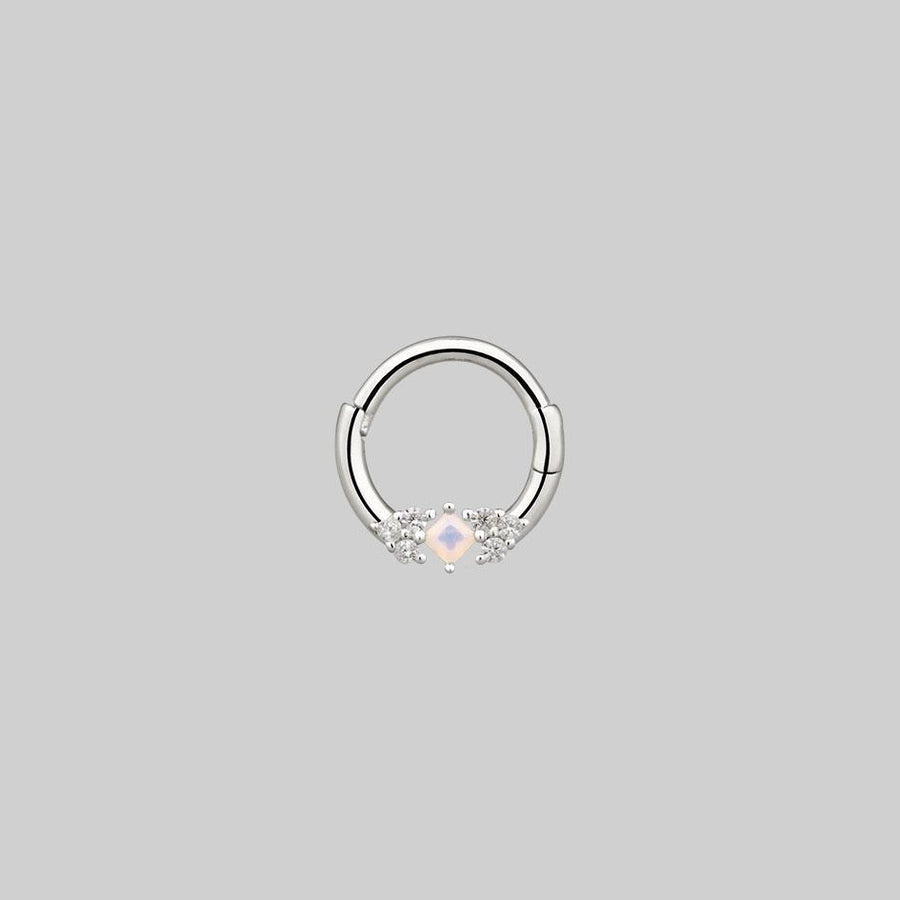 Modern Minimal Septum Ring — Inchoo Bijoux